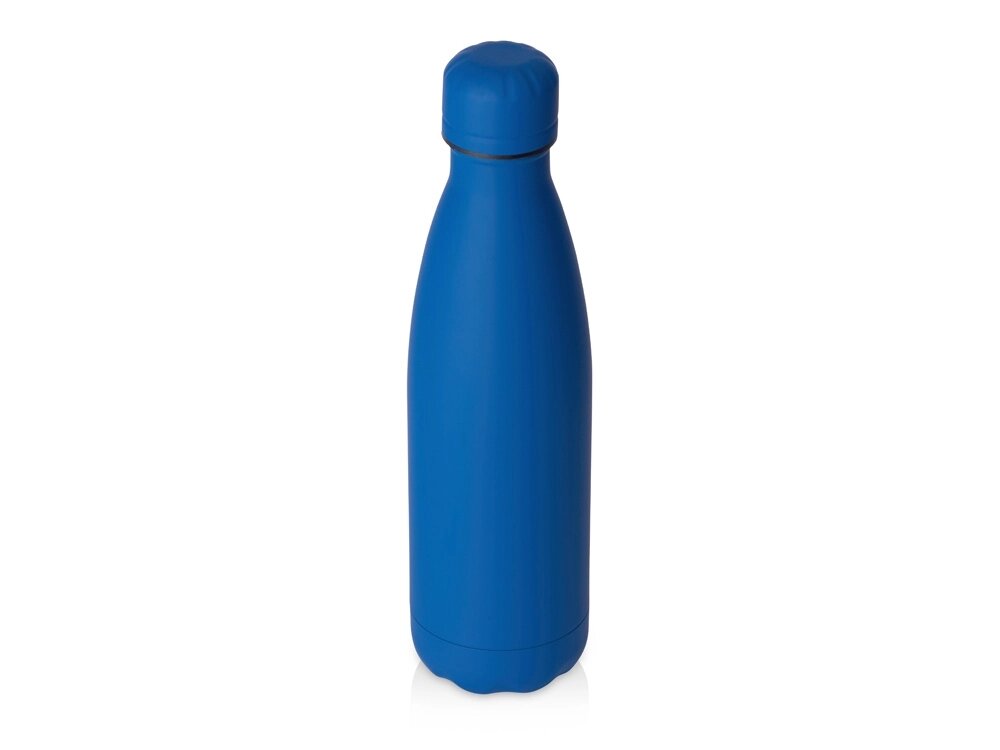 Вакуумная термобутылка Vacuum bottle C1, soft touch, 500 мл, синий классический от компании ТОО VEER Company Group / Одежда и сувениры с логотипом - фото 1