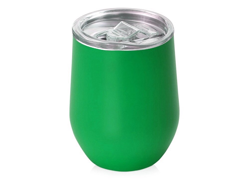 Вакуумная термокружка Sense, непротекаемая крышка, зеленый от компании ТОО VEER Company Group / Одежда и сувениры с логотипом - фото 1