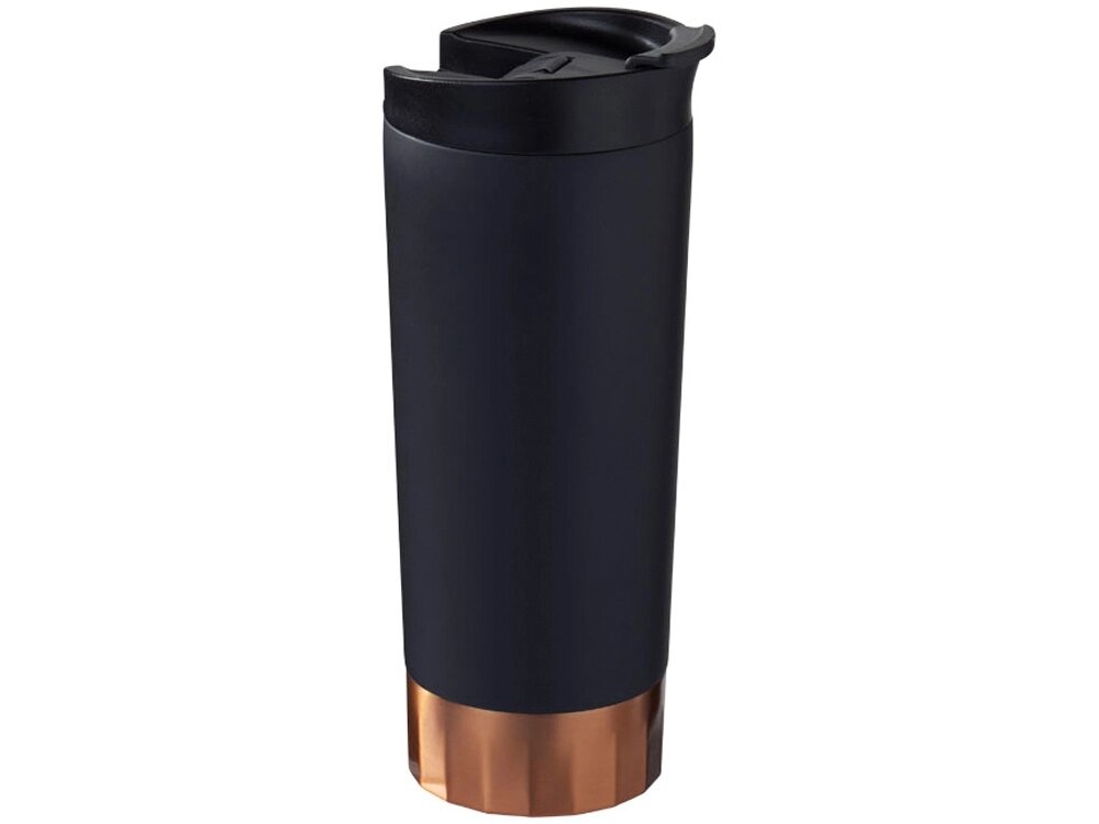 Вакуумный термос Peeta с медным покрытием, черный от компании ТОО VEER Company Group / Одежда и сувениры с логотипом - фото 1