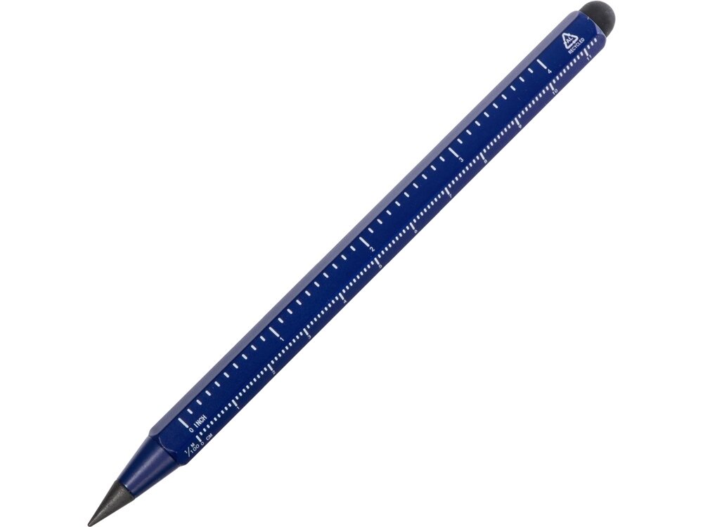 Вечный карандаш из переработанного алюминия Sicily, темно-синий от компании ТОО VEER Company Group / Одежда и сувениры с логотипом - фото 1