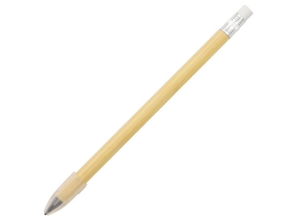 Вечный карандаш Nature из бамбука с белым ластиком от компании ТОО VEER Company Group / Одежда и сувениры с логотипом - фото 1