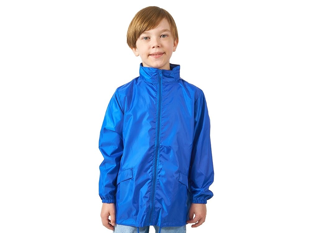 Ветровка Miami детская с чехлом, классический синий от компании ТОО VEER Company Group / Одежда и сувениры с логотипом - фото 1