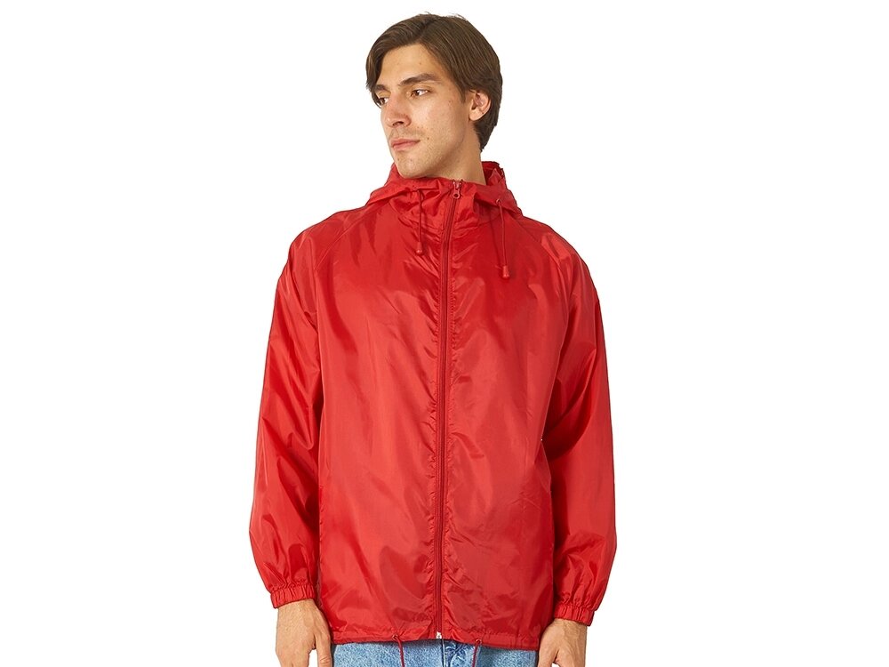 Ветровка Promo мужская с чехлом, красный от компании ТОО VEER Company Group / Одежда и сувениры с логотипом - фото 1