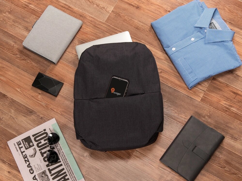 Водонепроницаемый рюкзак Stanch для ноутбука 15.6 , серый от компании ТОО VEER Company Group / Одежда и сувениры с логотипом - фото 1