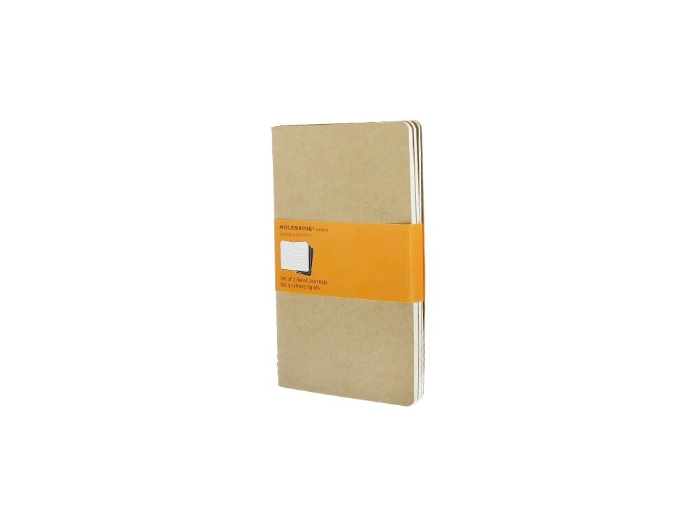 Записная книжка Moleskine Cahier (в линейку, 3 шт.), Large (13х21см), бежевый от компании ТОО VEER Company Group / Одежда и сувениры с логотипом - фото 1