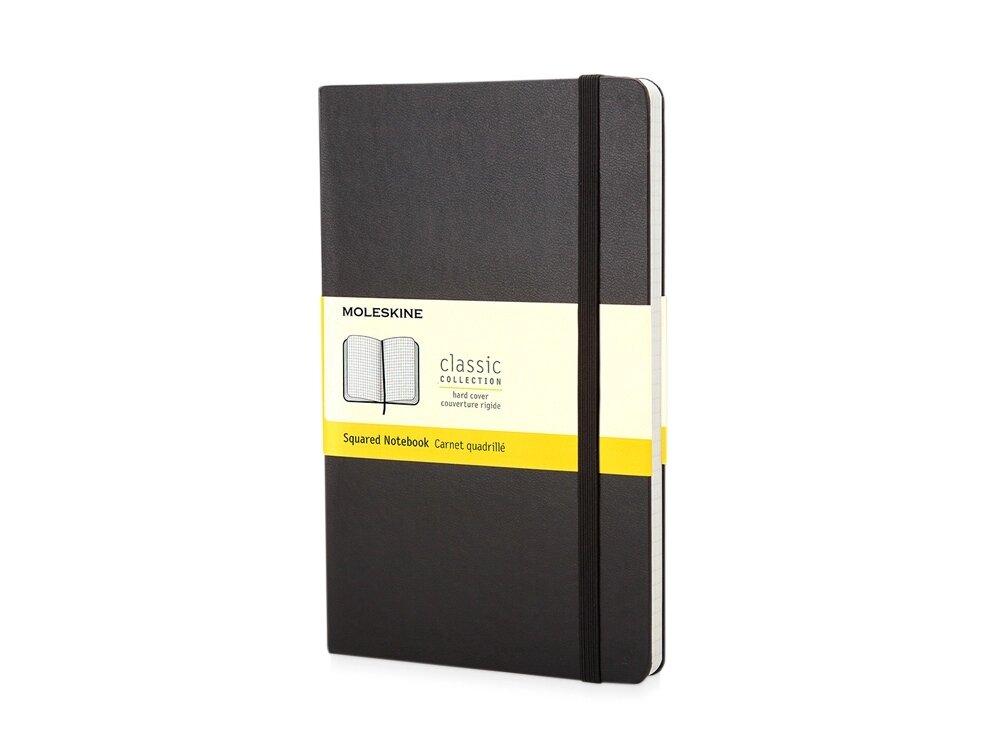 Записная книжка Moleskine Classic (в клетку), Pocket (9х14 см), черный от компании ТОО VEER Company Group / Одежда и сувениры с логотипом - фото 1