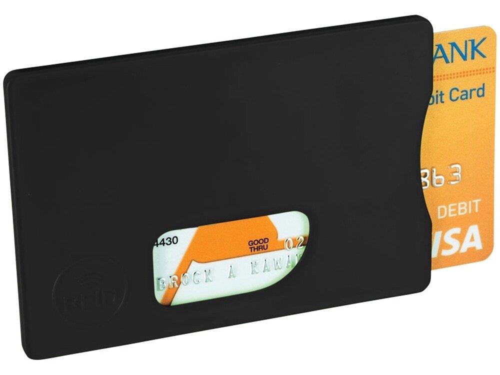 Защитный RFID чехол для кредитной карты Arnox, черный от компании ТОО VEER Company Group / Одежда и сувениры с логотипом - фото 1