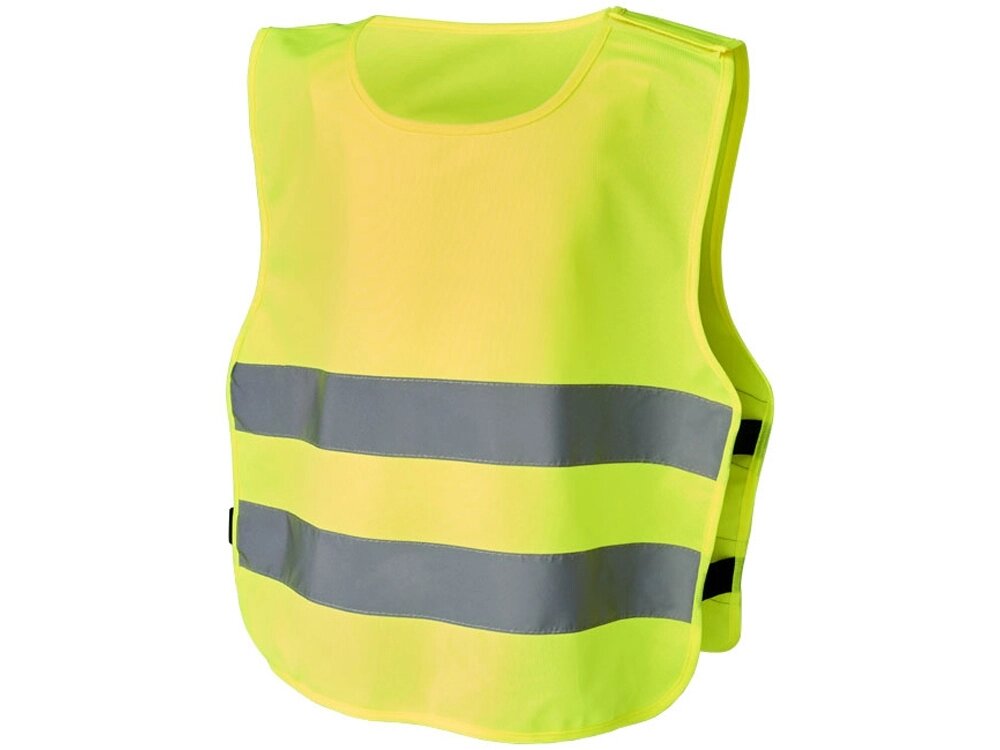 Защитный жилет на липучках Odile для детей 3-6 лет,  неоново-желтый от компании ТОО VEER Company Group / Одежда и сувениры с логотипом - фото 1