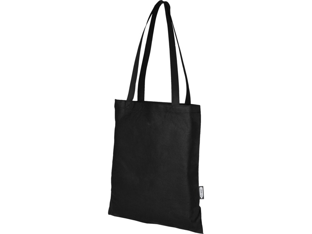 Zeus эко-сумка из нетканого материала, переработанного по стандарту GRS, объемом 6л - Черный от компании ТОО VEER Company Group / Одежда и сувениры с логотипом - фото 1