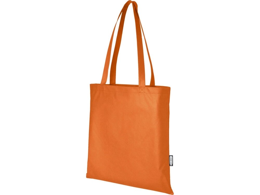Zeus эко-сумка из нетканого материала, переработанного по стандарту GRS, объемом 6л - Оранжевый от компании ТОО VEER Company Group / Одежда и сувениры с логотипом - фото 1