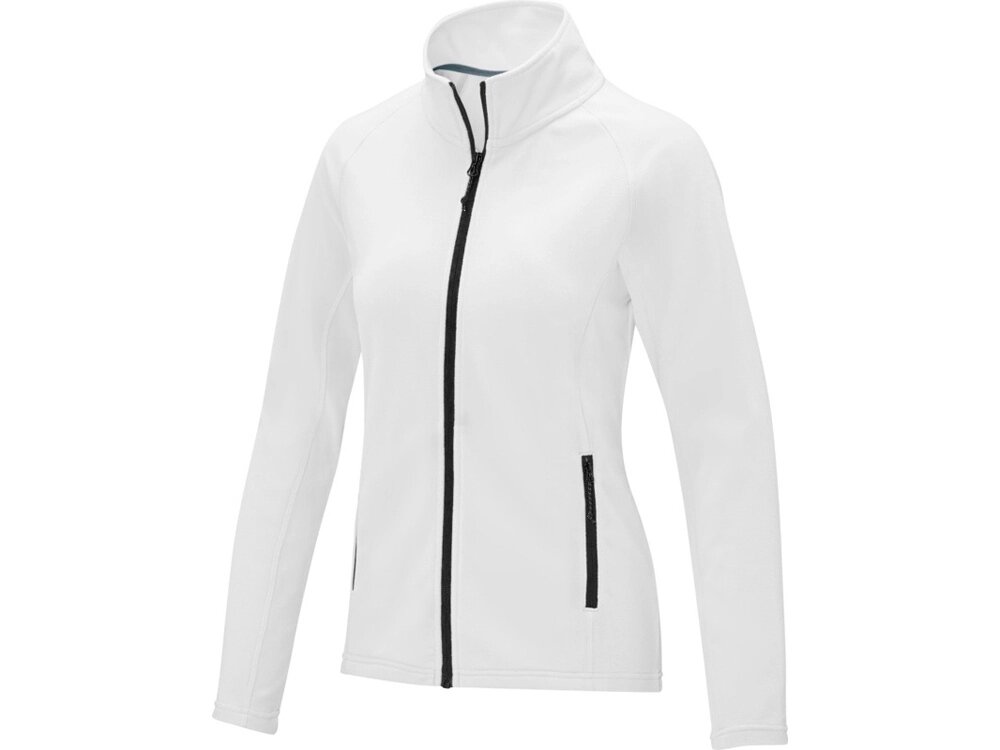 Женская флисовая куртка Zelus, белый от компании ТОО VEER Company Group / Одежда и сувениры с логотипом - фото 1