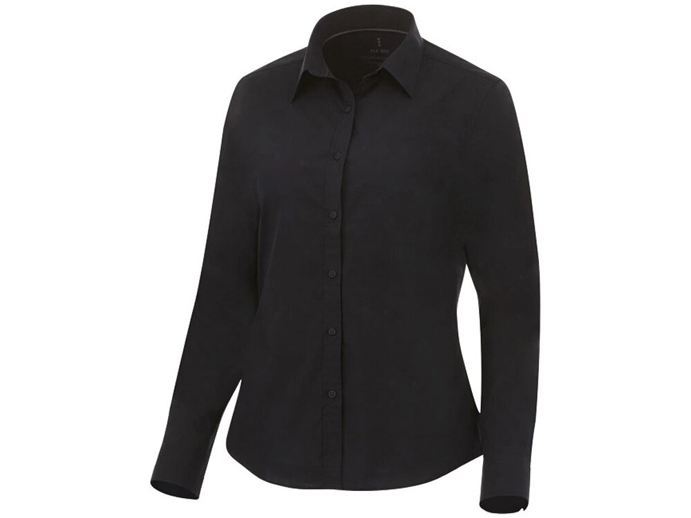 Женская рубашка с длинными рукавами Hamell, черный от компании ТОО VEER Company Group / Одежда и сувениры с логотипом - фото 1