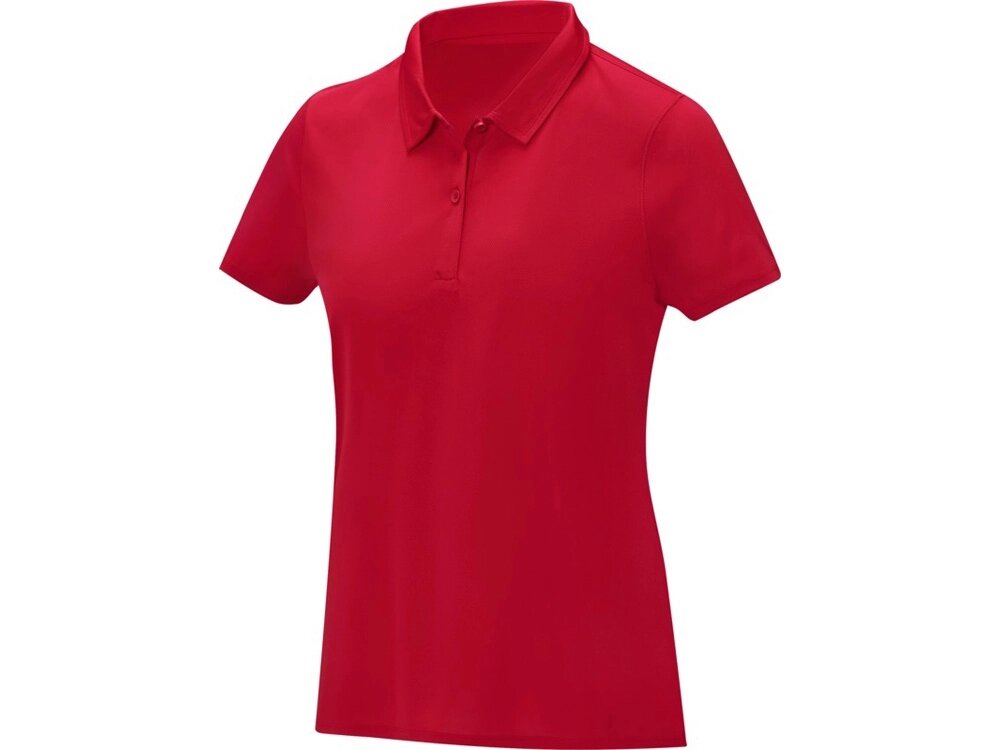Женская стильная футболка поло с короткими рукавами Deimos, красный от компании ТОО VEER Company Group / Одежда и сувениры с логотипом - фото 1