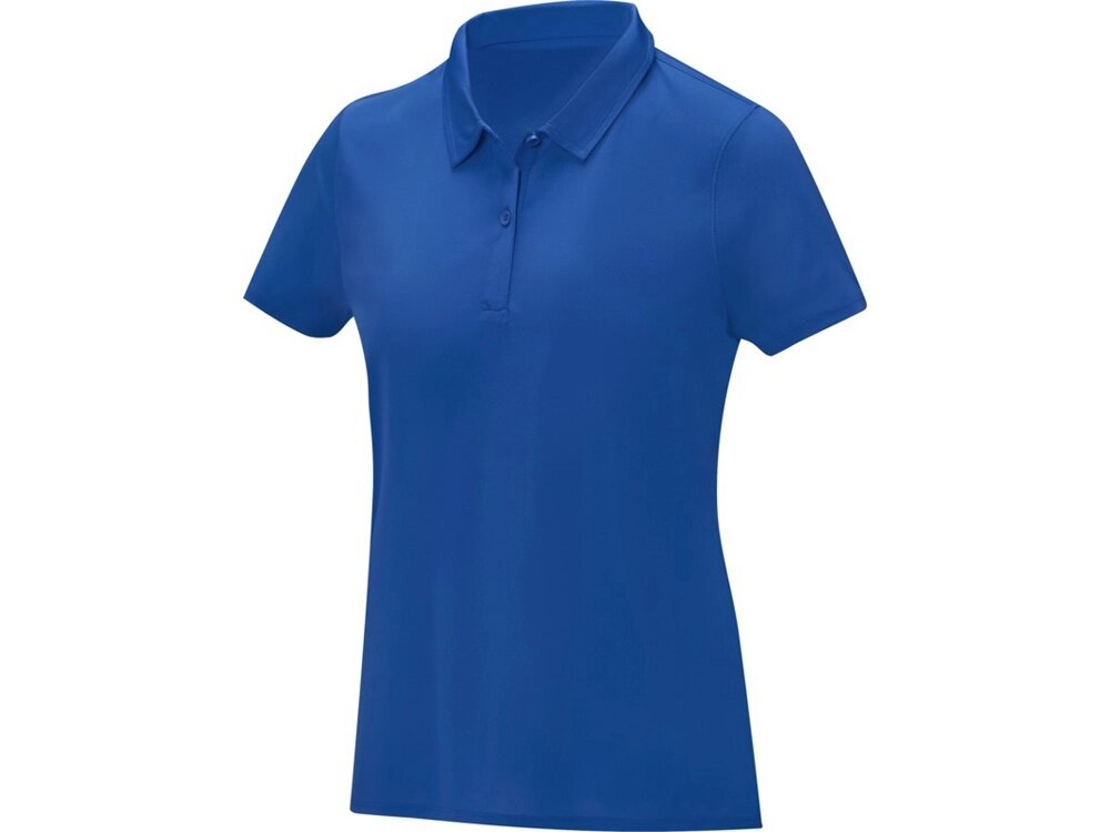 Женская стильная футболка поло с короткими рукавами Deimos, синий от компании ТОО VEER Company Group / Одежда и сувениры с логотипом - фото 1
