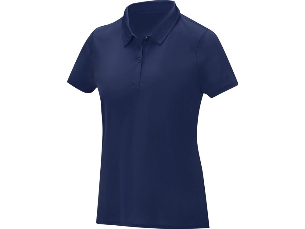 Женская стильная футболка поло с короткими рукавами Deimos, темно-синий от компании ТОО VEER Company Group / Одежда и сувениры с логотипом - фото 1