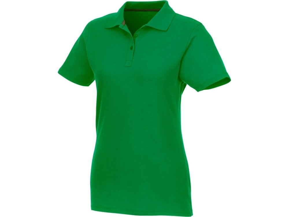 Женское поло Helios с коротким рукавом, fern green от компании ТОО VEER Company Group / Одежда и сувениры с логотипом - фото 1