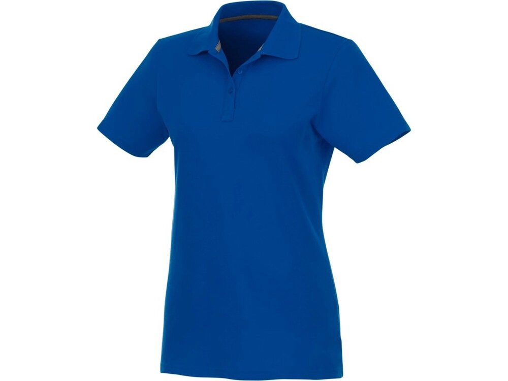 Женское поло Helios с коротким рукавом, синий от компании ТОО VEER Company Group / Одежда и сувениры с логотипом - фото 1