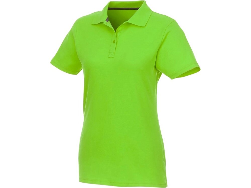 Женское поло Helios с коротким рукавом, зеленое яблоко от компании ТОО VEER Company Group / Одежда и сувениры с логотипом - фото 1