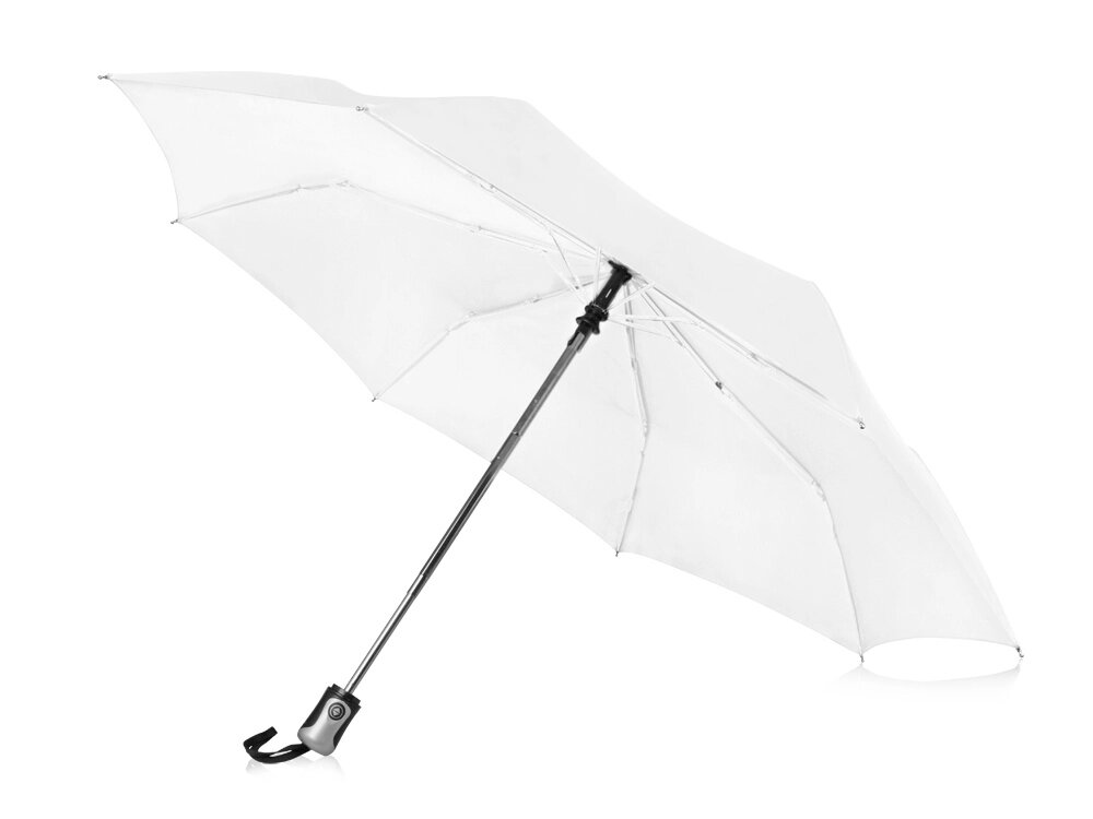 Зонт Alex трехсекционный автоматический 21,5, белый от компании ТОО VEER Company Group / Одежда и сувениры с логотипом - фото 1