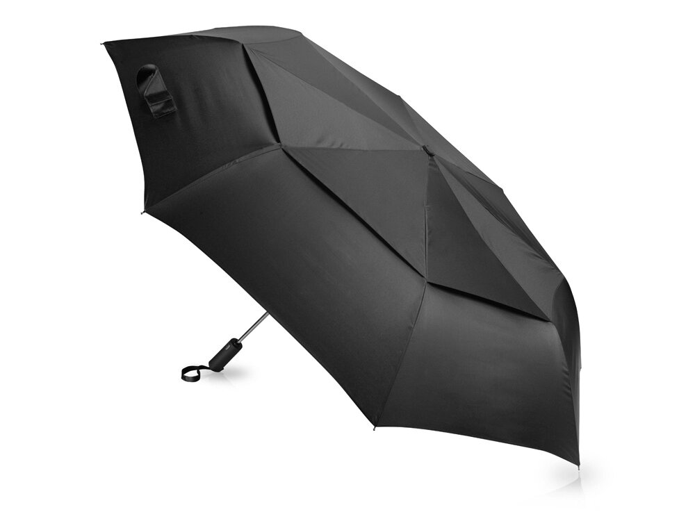 Зонт-автомат складной Canopy, черный от компании ТОО VEER Company Group / Одежда и сувениры с логотипом - фото 1