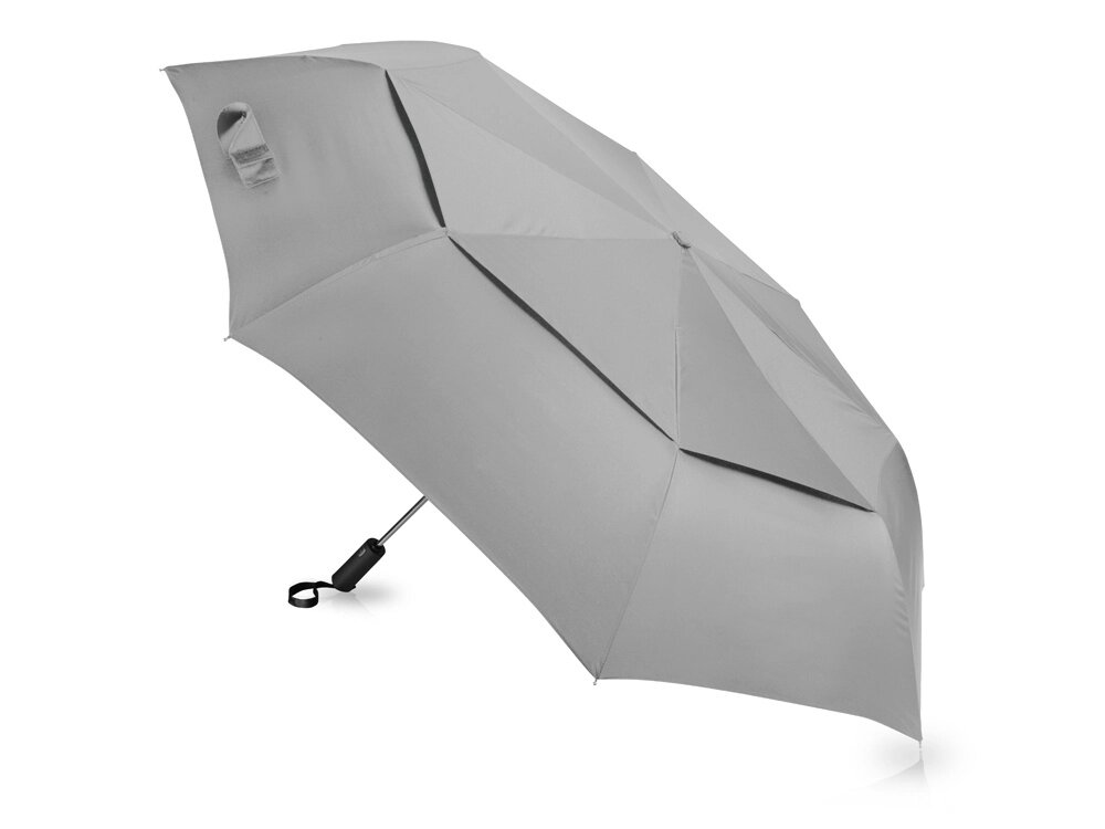 Зонт-автомат складной Canopy, серый от компании ТОО VEER Company Group / Одежда и сувениры с логотипом - фото 1