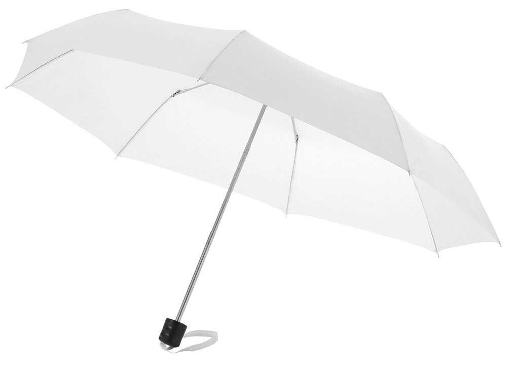 Зонт Ida трехсекционный 21,5, белый от компании ТОО VEER Company Group / Одежда и сувениры с логотипом - фото 1