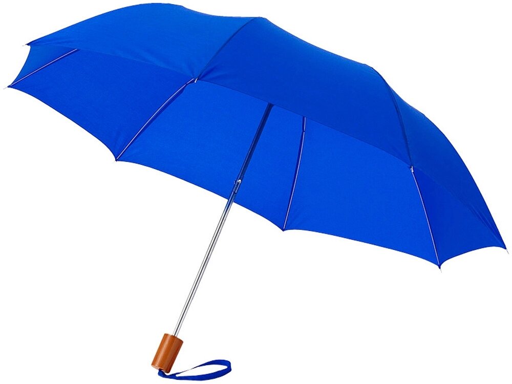 Зонт Oho двухсекционный 20, ярко-синий от компании ТОО VEER Company Group / Одежда и сувениры с логотипом - фото 1