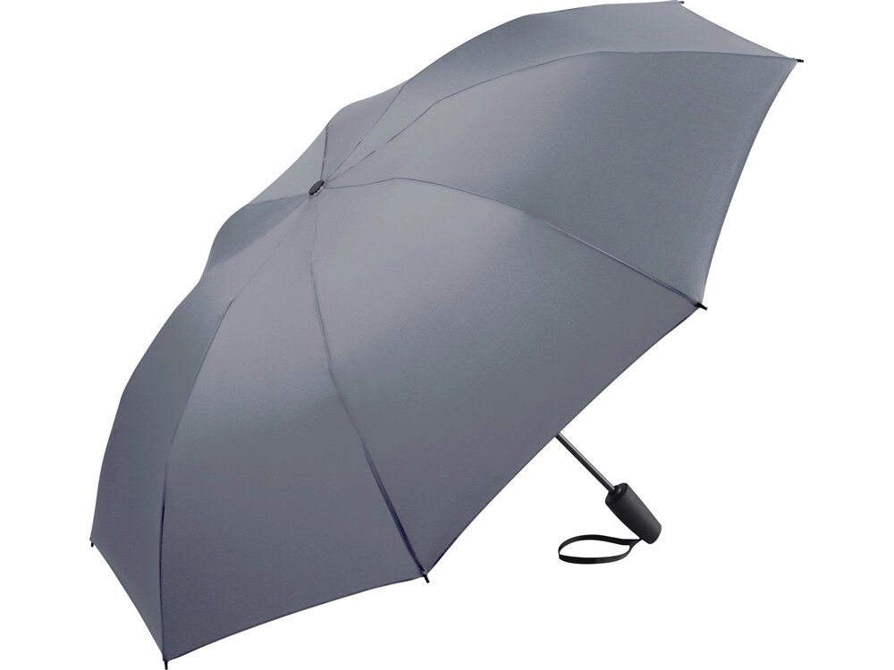 Зонт складной 5415 Contrary полуавтомат, серый от компании ТОО VEER Company Group / Одежда и сувениры с логотипом - фото 1