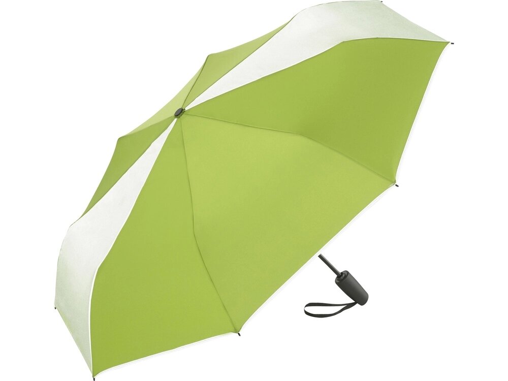 Зонт складной 5477 ColorReflex со светоотражающими клиньями, полуавтомат, лайм от компании ТОО VEER Company Group / Одежда и сувениры с логотипом - фото 1