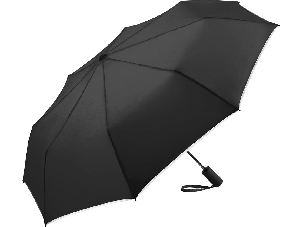Зонт складной 5547 Pocket Plus полуавтомат, черный от компании ТОО VEER Company Group / Одежда и сувениры с логотипом - фото 1