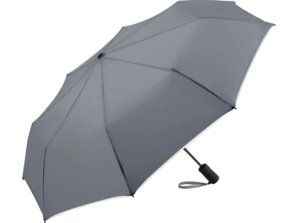 Зонт складной 5547 Pocket Plus полуавтомат, серый от компании ТОО VEER Company Group / Одежда и сувениры с логотипом - фото 1