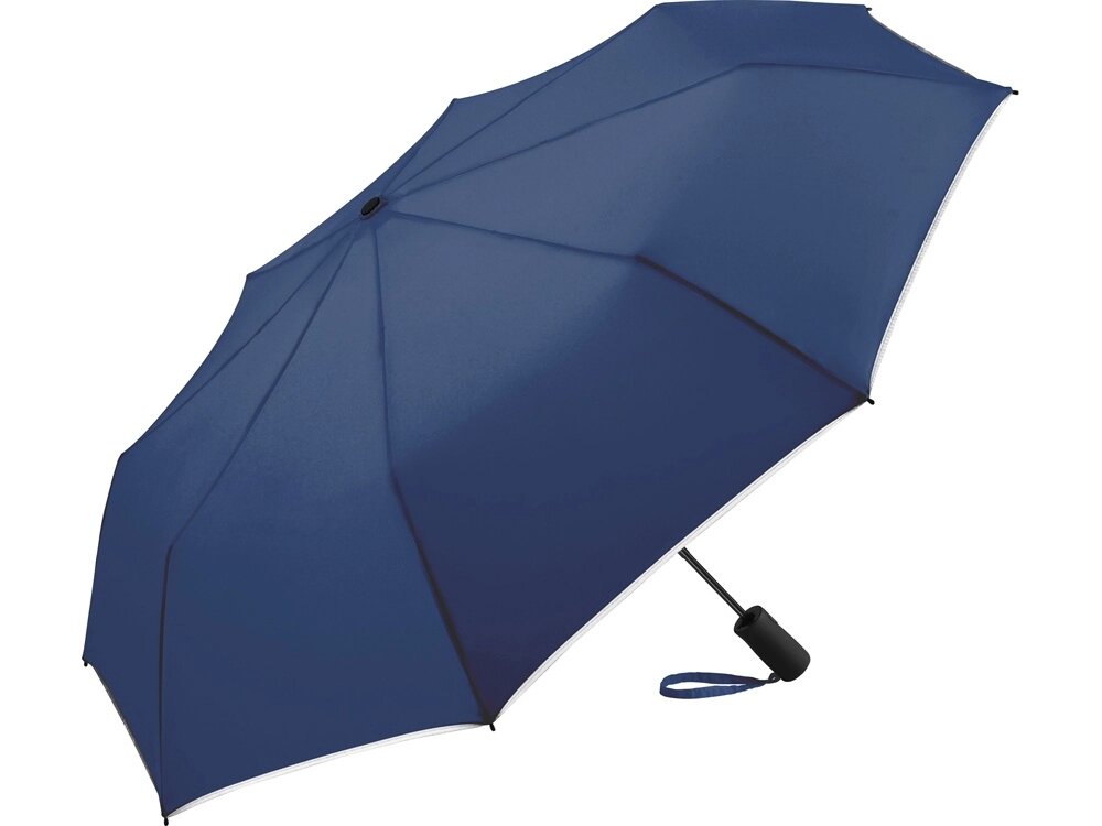 Зонт складной 5547 Pocket Plus полуавтомат, темно-синий navy от компании ТОО VEER Company Group / Одежда и сувениры с логотипом - фото 1