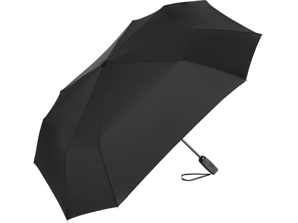 Зонт складной 5649 Square полуавтомат, черный от компании ТОО VEER Company Group / Одежда и сувениры с логотипом - фото 1
