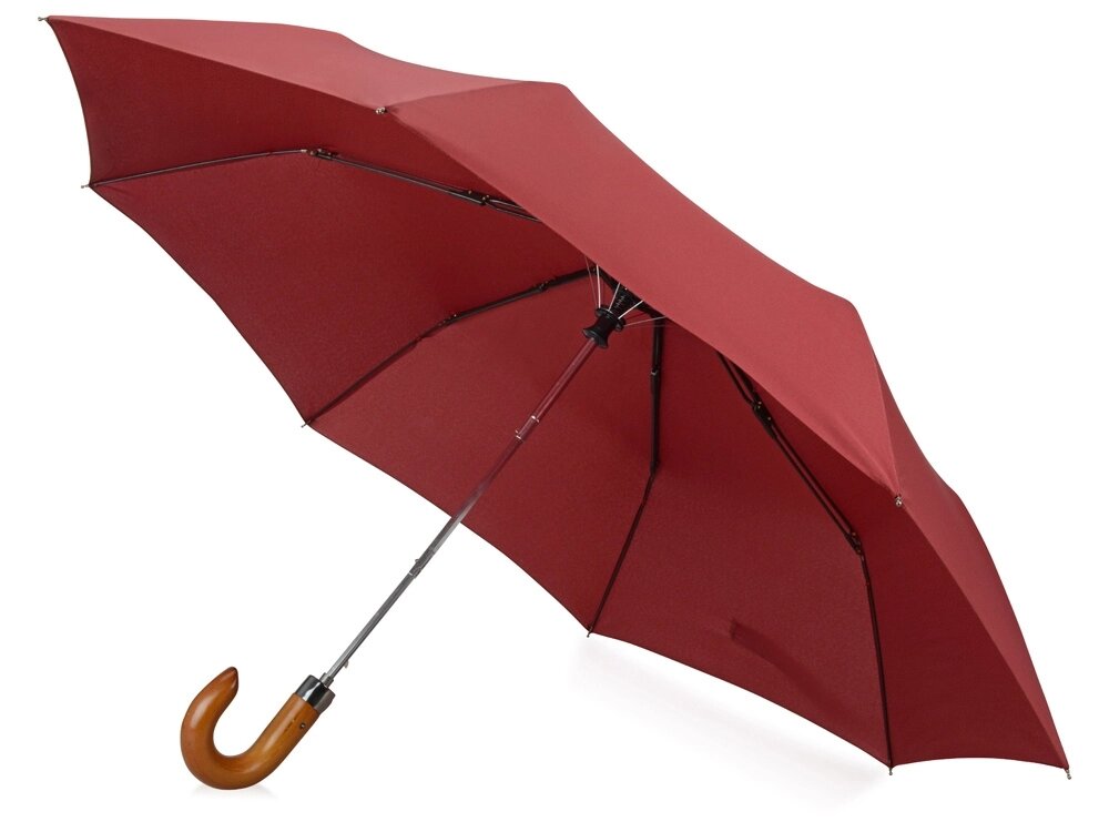 Зонт складной Cary, полуавтоматический, 3 сложения, с чехлом, бордовый (P) от компании ТОО VEER Company Group / Одежда и сувениры с логотипом - фото 1