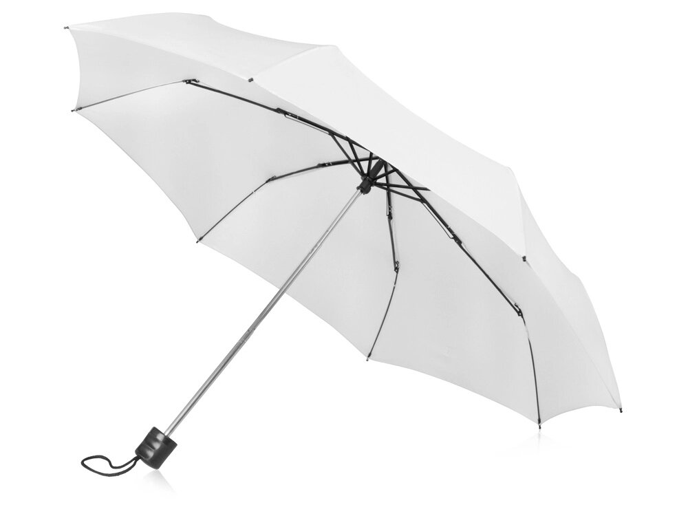 Зонт складной Columbus, механический, 3 сложения, с чехлом, белый (P) от компании ТОО VEER Company Group / Одежда и сувениры с логотипом - фото 1