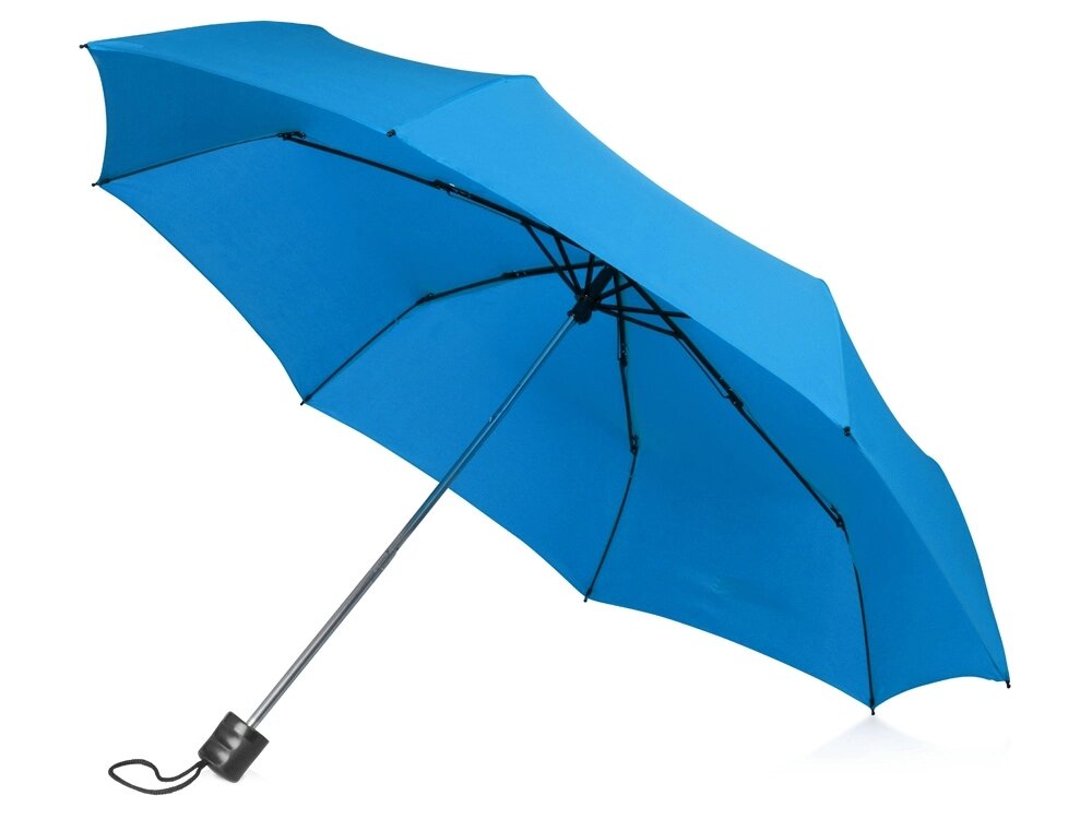 Зонт складной Columbus, механический, 3 сложения, с чехлом, голубой от компании ТОО VEER Company Group / Одежда и сувениры с логотипом - фото 1