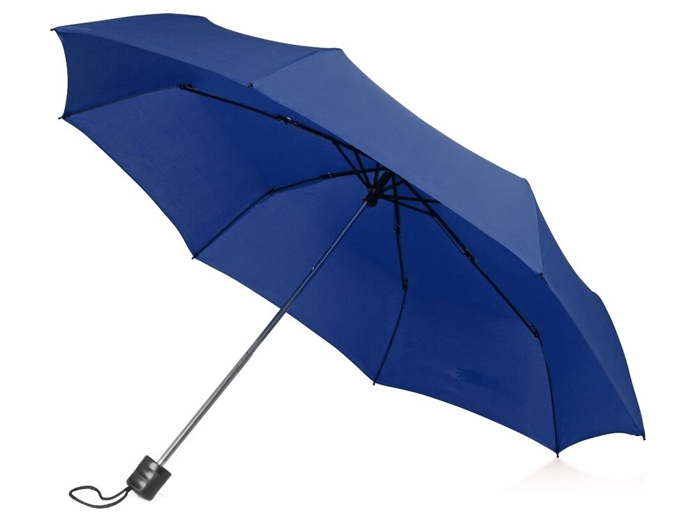 Зонт складной Columbus, механический, 3 сложения, с чехлом, кл. синий от компании ТОО VEER Company Group / Одежда и сувениры с логотипом - фото 1