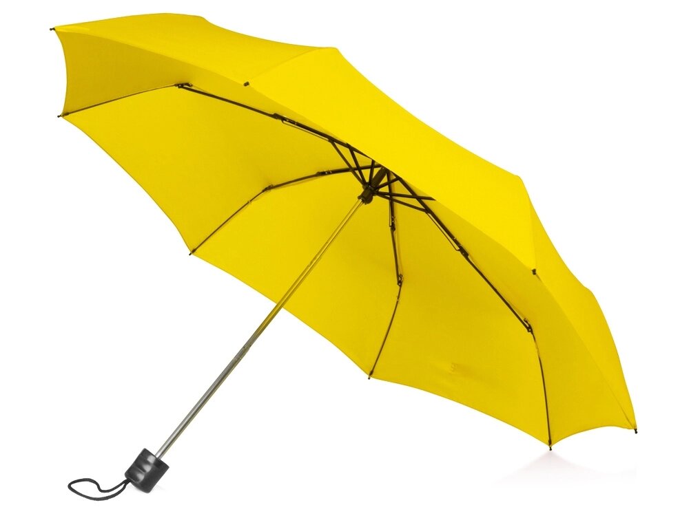Зонт складной Columbus, механический, 3 сложения, с чехлом, желтый от компании ТОО VEER Company Group / Одежда и сувениры с логотипом - фото 1