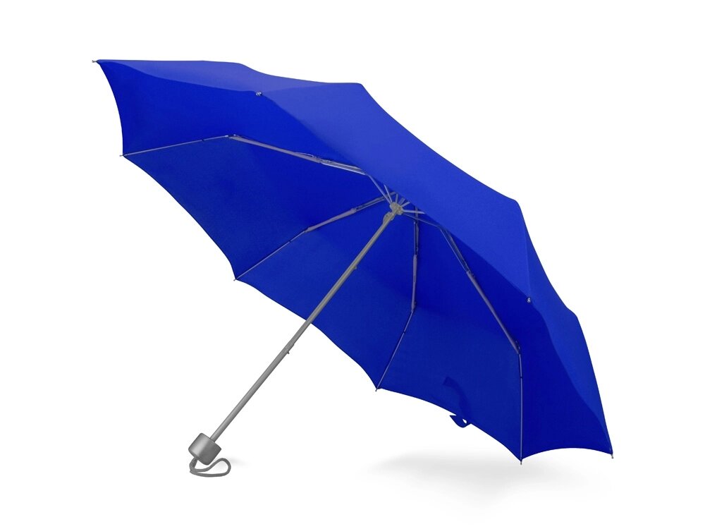 Зонт складной Tempe, механический, 3 сложения, с чехлом, синий от компании ТОО VEER Company Group / Одежда и сувениры с логотипом - фото 1