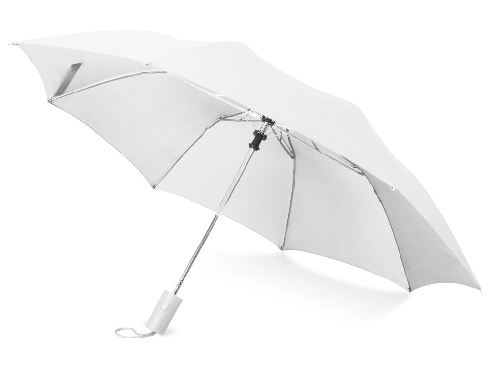 Зонт складной Tulsa, полуавтоматический, 2 сложения, с чехлом, белый от компании ТОО VEER Company Group / Одежда и сувениры с логотипом - фото 1