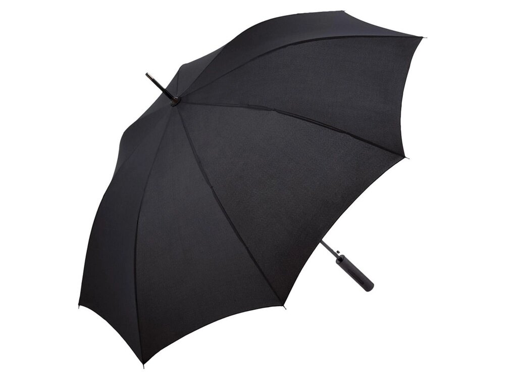 Зонт-трость 1152 Slim полуавтомат, черный от компании ТОО VEER Company Group / Одежда и сувениры с логотипом - фото 1