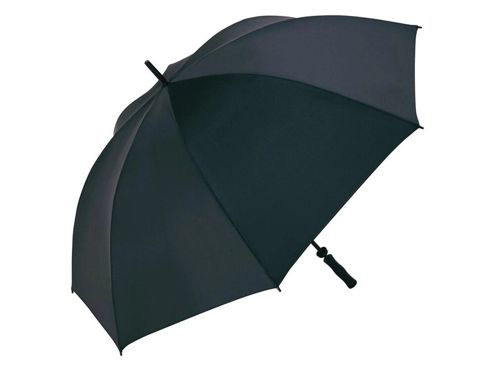 Зонт-трость 2235 Shelter c большим куполом, механика, черный от компании ТОО VEER Company Group / Одежда и сувениры с логотипом - фото 1