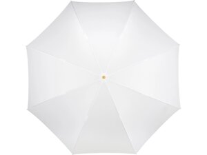 Зонт-трость 7399 Alugolf полуавтомат, белый/золотистый