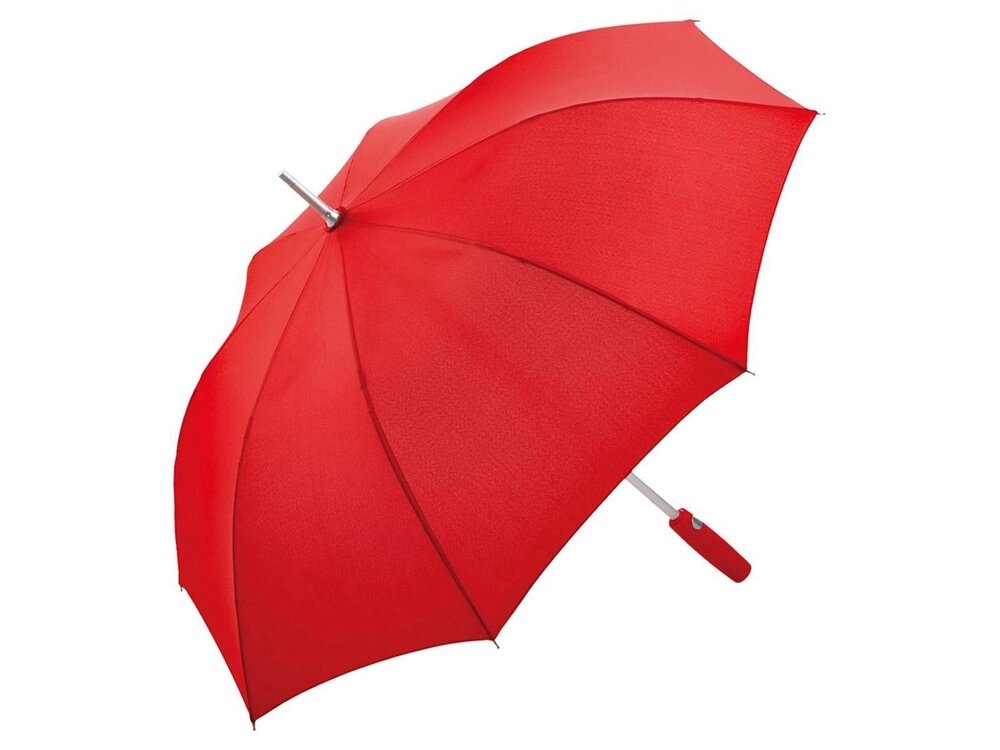 Зонт-трость 7560 Alu с деталями из прочного алюминия, полуавтомат, красный от компании ТОО VEER Company Group / Одежда и сувениры с логотипом - фото 1