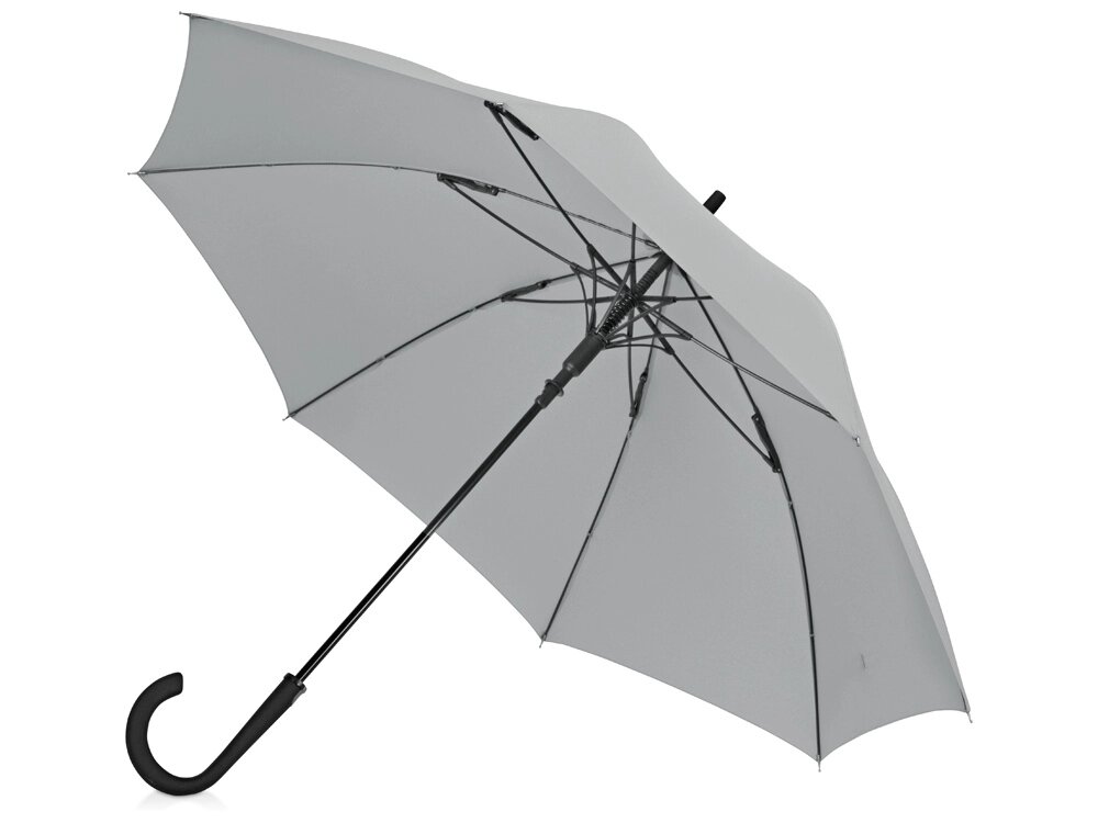 Зонт-трость Bergen, полуавтомат, серый от компании ТОО VEER Company Group / Одежда и сувениры с логотипом - фото 1