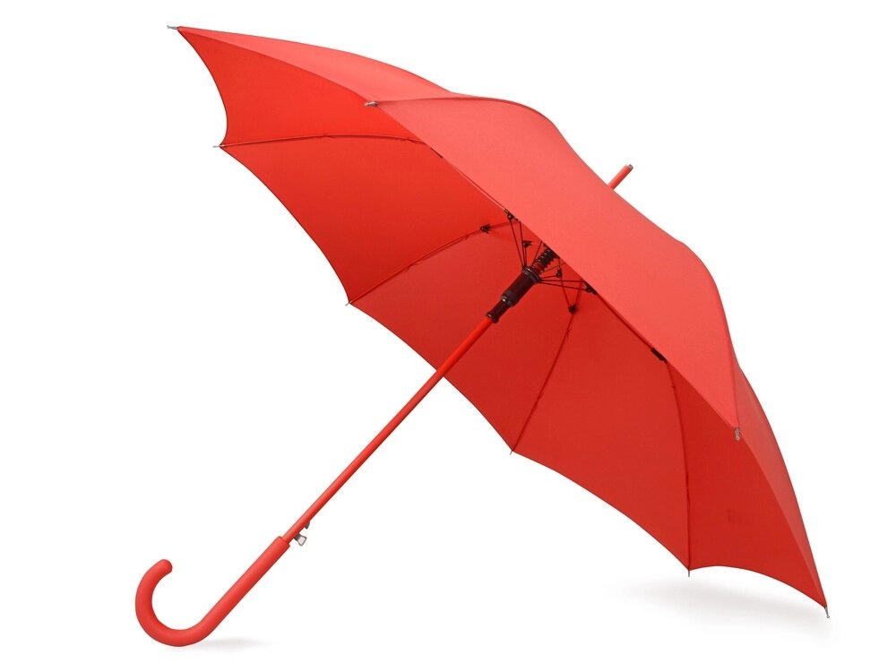 Зонт-трость Color полуавтомат, красный от компании ТОО VEER Company Group / Одежда и сувениры с логотипом - фото 1