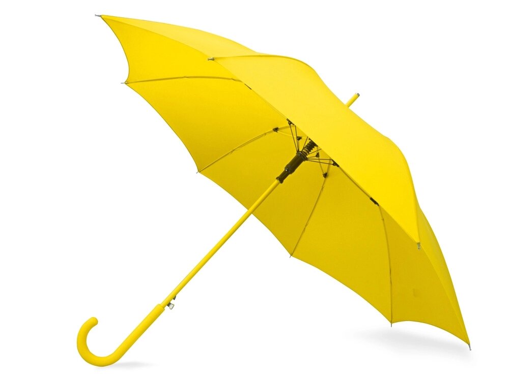 Зонт-трость Color полуавтомат, желтый от компании ТОО VEER Company Group / Одежда и сувениры с логотипом - фото 1