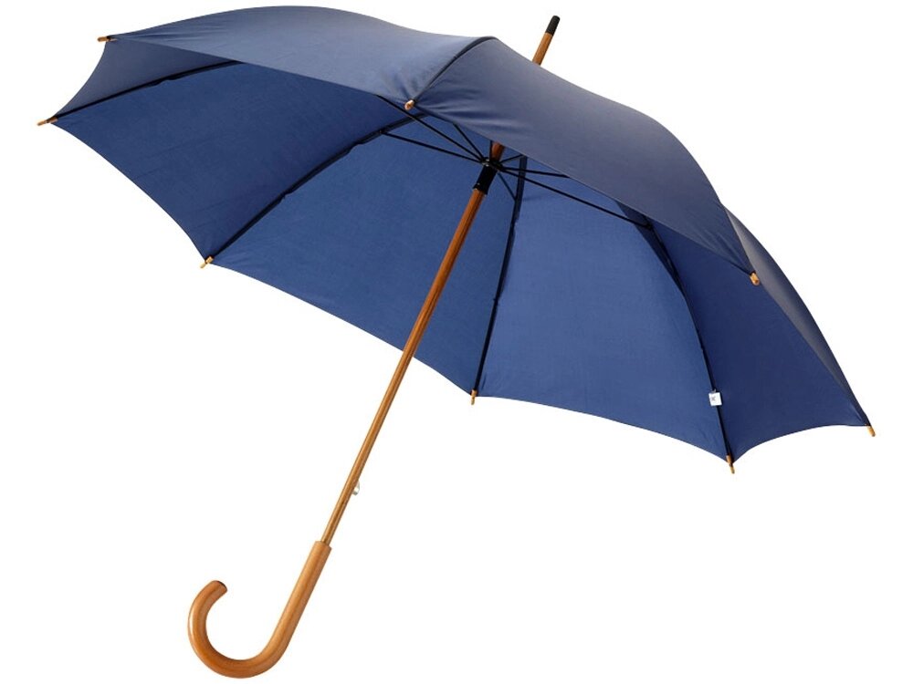 Зонт-трость Jova 23 классический, темно-синий от компании ТОО VEER Company Group / Одежда и сувениры с логотипом - фото 1