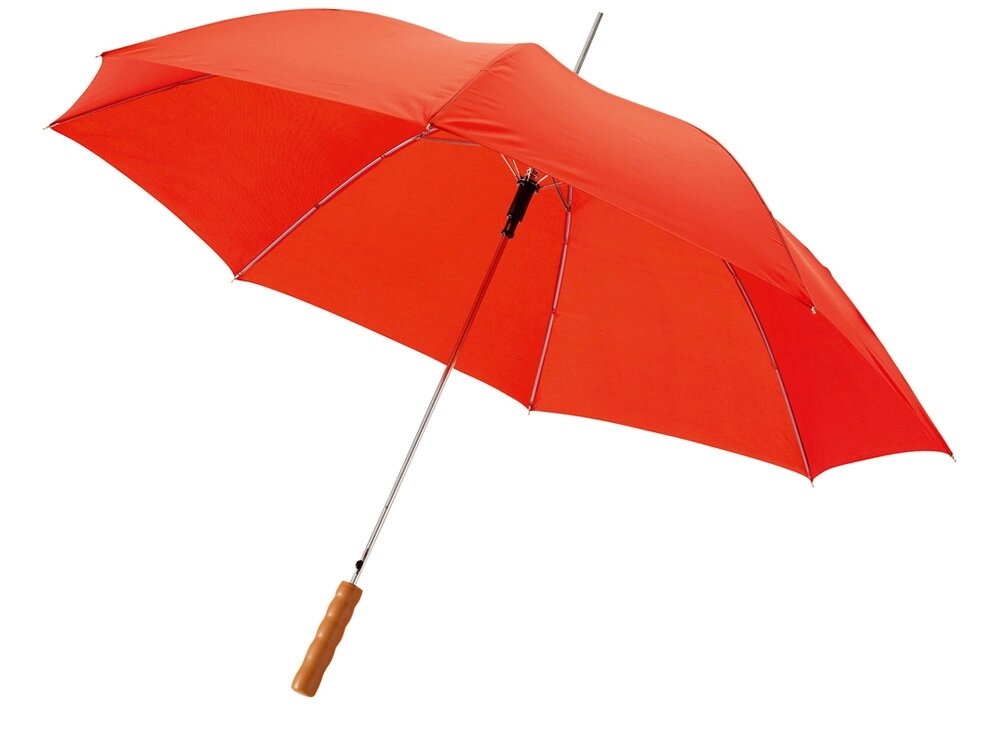 Зонт-трость Lisa полуавтомат 23, красный от компании ТОО VEER Company Group / Одежда и сувениры с логотипом - фото 1