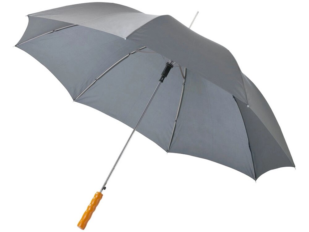 Зонт-трость Lisa полуавтомат 23, серый от компании ТОО VEER Company Group / Одежда и сувениры с логотипом - фото 1